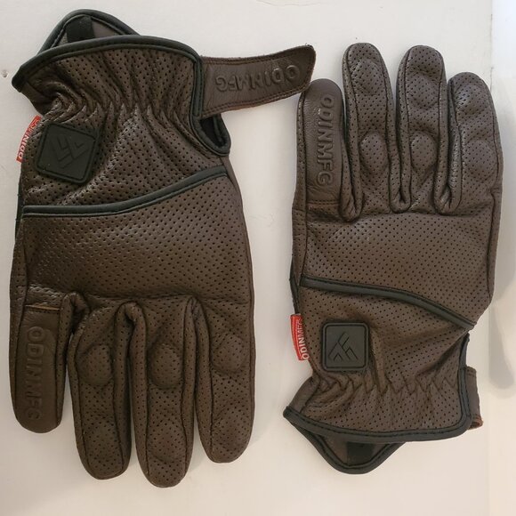 Odin Heavy Hitters Motorcycle Gloves, brown, size XL - Picture 3 of 8